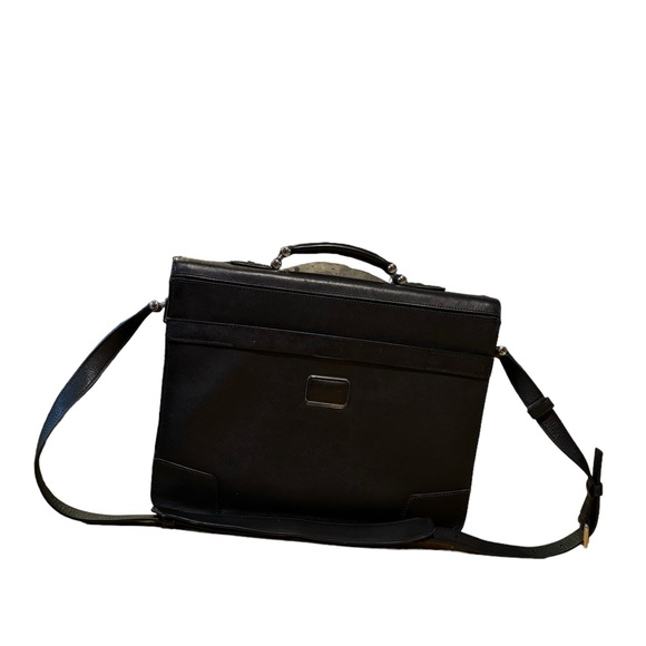 Tumi Mens Leather Strapped Briefcase - Picture 4 of 9